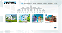 Desktop Screenshot of duperret-immobilien.de