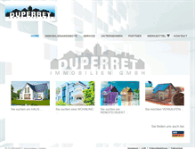 Tablet Screenshot of duperret-immobilien.de